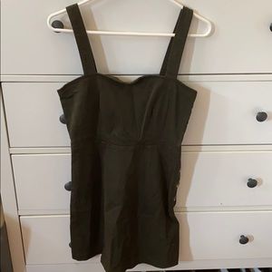 Olive green dress